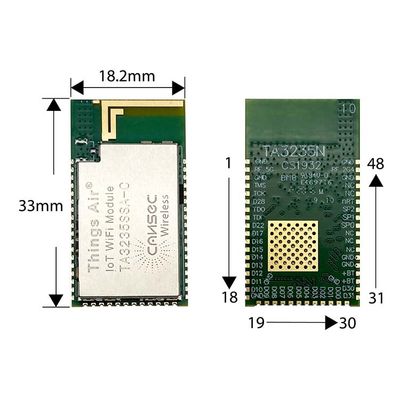 chipset duplo do si CC3235 do módulo TA3235SSA-C de Wifi da faixa de 2.4G 5G